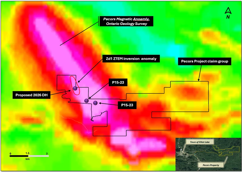 POWER ONE TO RETURN TO PECORS TO DEEP-TEST FOR MAGMATIC NI-CU-PGE MINERALIZATION 1 image Power One Corp. POWER ONE TO RETURN TO PECORS TO DEEP-TEST FOR MAGMATIC NI-CU-PGE MINERALIZATION